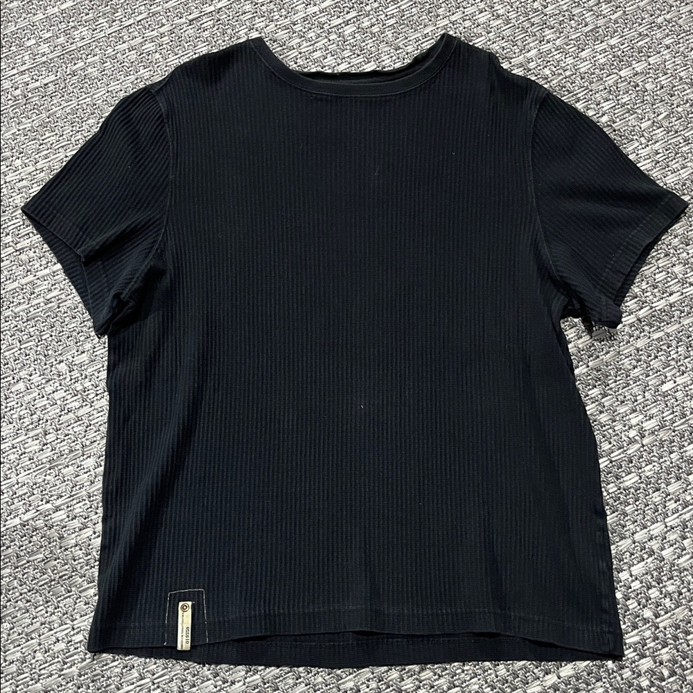 Point Zero | Men’s Black Ribbed Muscle Shirt